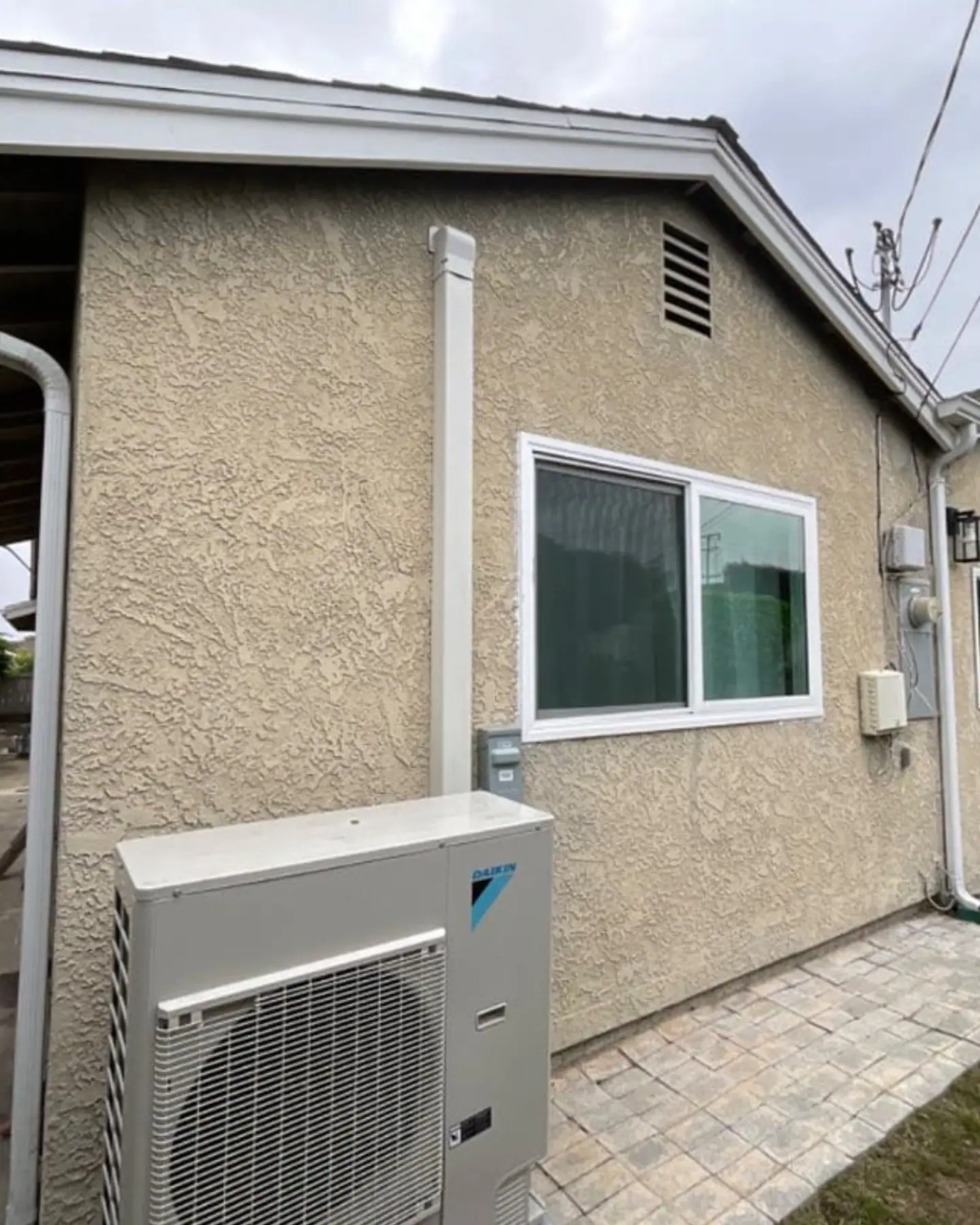 before exterior painting